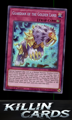 1st Edition Guardian of the Golden Land SESL-EN032 YuGiOh Secret Rare Secret Sla