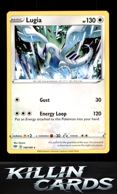 Lugia 140/189 Pokemon Rare SWSH03: Darkness Ablaze Card NM