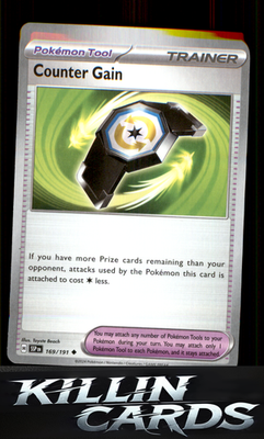 Counter Gain 169/191 Pokemon Uncommon SV08: Surging Sparks Card NM
