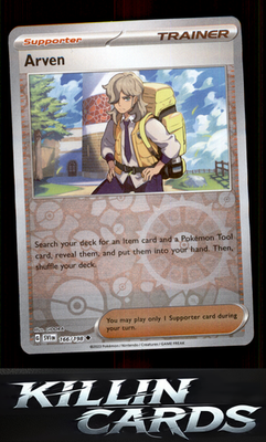 Reverse Holofoil Arven - 166/198 166/198 Pokemon Uncommon SV01: Scarlet & Violet