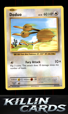 Doduo 69/108 Pokemon Common XY - Evolutions Card NM
