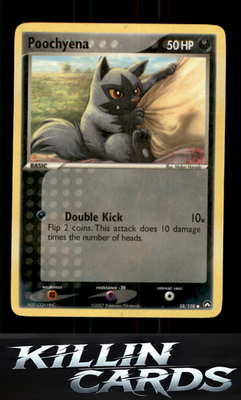 Poochyena 58/108 Pokemon Common Power Keepers Card DM