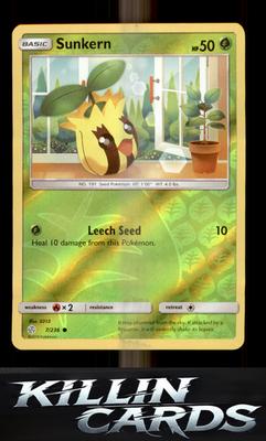 Sunkern 7/236 Pokemon Common SM - Cosmic Eclipse Card NM