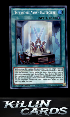 1st Edition "Infernoble Arms - Hauteclere" MP21-EN137 YuGiOh Super Rare 2021 Tin