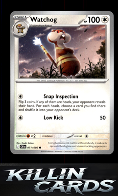 Watchog - 071/086 071/086 Pokemon Common ME04: Chaos Rising Card NM