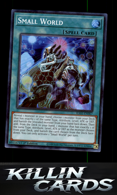 1st Edition Small World RA01-EN067 YuGiOh Super Rare 25th Anniversary Rarity Col