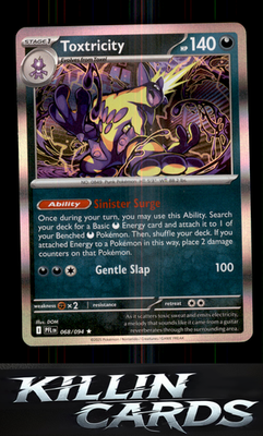 Toxtricity 068/094 Pokemon Rare ME02: Phantasmal Flames Card NM