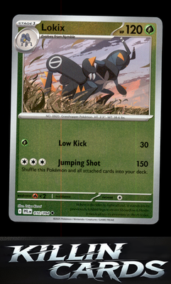 Reverse Holofoil Lokix 010/094 Pokemon Uncommon ME02: Phantasmal Flames Card NM