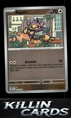 Reverse Holofoil Aipom 078/094 Pokemon Common ME02: Phantasmal Flames Card NM