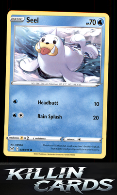 Seel 033/196 Pokemon Common SWSH11: Lost Origin Card NM