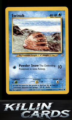 Swinub 079/111 Pokemon Common Neo Genesis Card LP