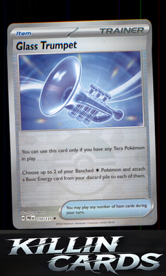 Glass Trumpet 110/131 Pokemon Uncommon SV: Prismatic Evolutions Card NM