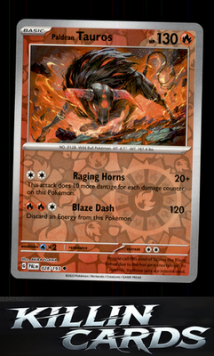 Reverse Holofoil Paldean Tauros - 028/193 028/193 Pokemon Uncommon SV02: Paldea