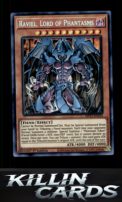 1st Edition Raviel, Lord of Phantasms MP21-EN254 YuGiOh Prismatic Secret Rare 20