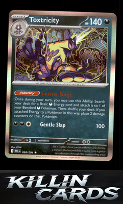 Toxtricity 068/094 Pokemon Rare ME02: Phantasmal Flames Card NM