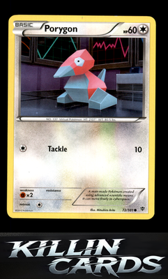 Porygon 72/101 Pokemon Common Plasma Blast Card NM