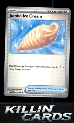 Jumbo Ice Cream 091/094 Pokemon Uncommon ME02: Phantasmal Flames Card NM