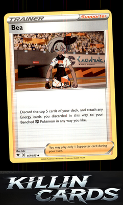 Bea 147/185 Pokemon Uncommon SWSH04: Vivid Voltage Card NM
