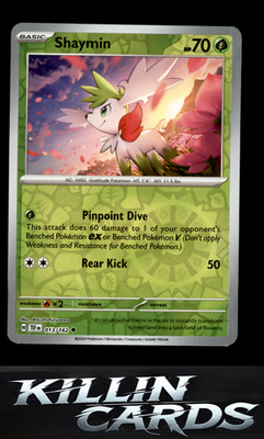 Reverse Holofoil Shaymin 013/162 Pokemon Uncommon SV05: Temporal Forces Card NM