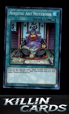 Ninjitsu Art Notebook OP20-EN011 YuGiOh Super Rare OTS Tournament Pack 20 Card N