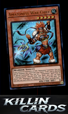 1st Edition Amazoness War Chief MP23-EN221 YuGiOh Ultra Rare 25th Anniversary Ti
