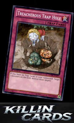 1st Edition Treacherous Trap Hole LCJW-EN277 YuGiOh Common Legendary Collection
