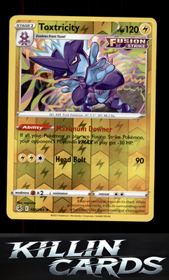 Reverse Holofoil Toxtricity (108) 108/264 Pokemon Holo Rare SWSH08: Fusion Strik