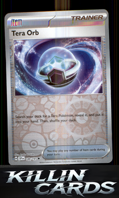 Reverse Holofoil Tera Orb 189/191 Pokemon Uncommon SV08: Surging Sparks Card NM