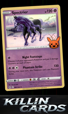 Spectrier 081/196 Pokemon Holo Rare SWSH11: Lost Origin Card NM