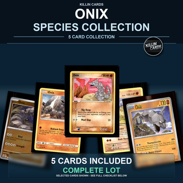 Pokemon TCG Onix Species Collection 5 Different Cards