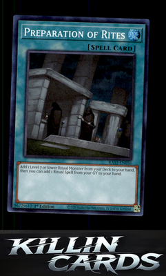 1st Edition Preparation of Rites (UR) RA02-EN056 YuGiOh Ultra Rare 25th Annivers