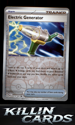 Reverse Holofoil Electric Generator 079/091 Pokemon Uncommon SV: Paldean Fates C