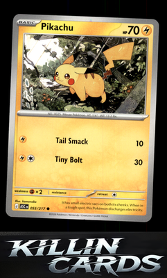 Pikachu 055/217 Pokemon Common ME: Ascended Heroes Card NM