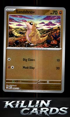 Reverse Holofoil Sandshrew 068/132 Pokemon Common ME01: Mega Evolution Card NM