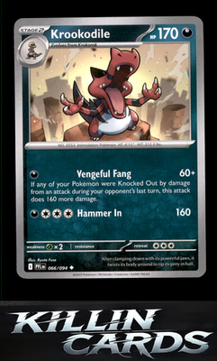 Krookodile 066/094 Pokemon Uncommon ME02: Phantasmal Flames Card NM