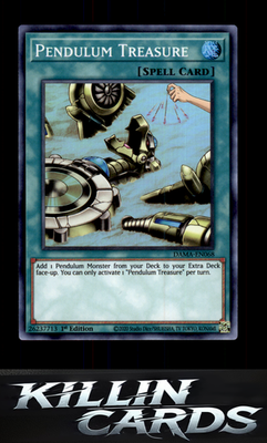Pendulum Treasure DAMA-EN068 YuGiOh Super Rare Dawn of Majesty Card NM