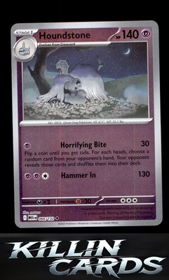 Reverse Holofoil Houndstone - 066/132 066/132 Pokemon Uncommon ME01: Mega Evolut