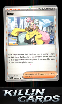 Iono - 080/091 080/091 Pokemon Uncommon SV: Paldean Fates Card NM