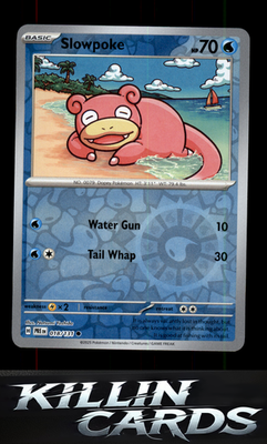 Reverse Holofoil Slowpoke 018/131 Pokemon Common SV: Prismatic Evolutions Card N