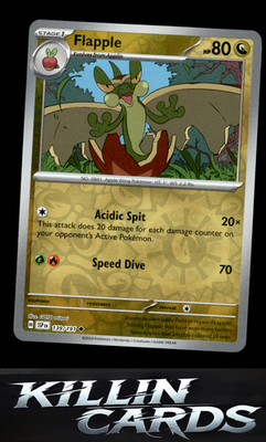 Reverse Holofoil Flapple - 139/191 139/191 Pokemon Uncommon SV08: Surging Sparks