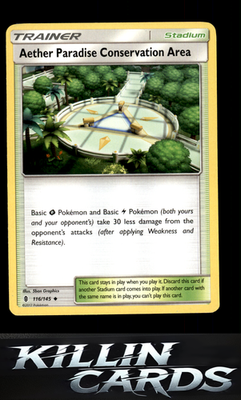 Aether Paradise Conservation Area 116/145 Pokemon Uncommon SM - Guardians Rising