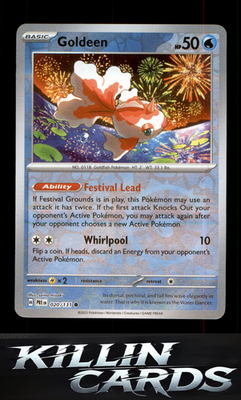 Reverse Holofoil Goldeen 020/131 Pokemon Common SV: Prismatic Evolutions Card NM