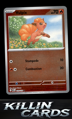Reverse Holofoil Vulpix - 019/132 019/132 Pokemon Common ME01: Mega Evolution Ca