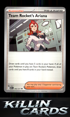 Team Rocket's Ariana 202/217 Pokemon Uncommon ME: Ascended Heroes Card NM