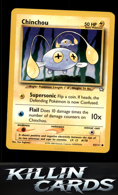 Chinchou 055/111 Pokemon Common Neo Genesis Card LP