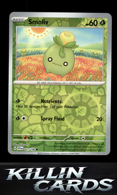 Reverse Holofoil Smoliv - 021/198 021/198 Pokemon Common SV01: Scarlet & Violet