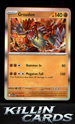 Groudon 108/217 Pokemon Rare ME: Ascended Heroes Card NM