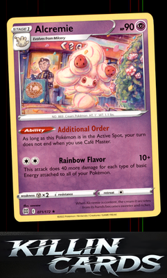 Alcremie 071/172 Pokemon Rare SWSH09: Brilliant Stars Card NM