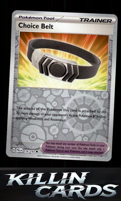 Reverse Holofoil Choice Belt 176/193 Pokemon Uncommon SV02: Paldea Evolved Card