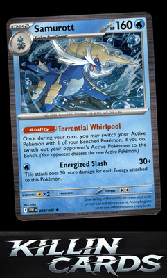 Samurott 023/086 Pokemon Rare SV: White Flare Card NM